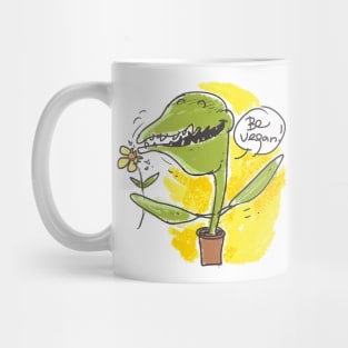 vegan venus flytrap cartoon Mug